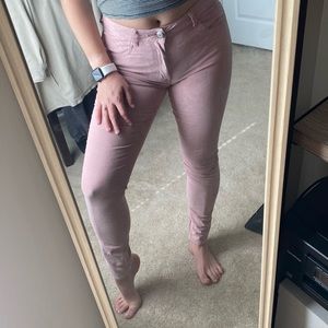 AE Stretch Blush Corduroy Jeggings - Size 6